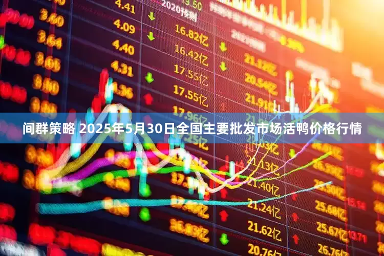 间群策略 2025年5月30日全国主要批发市场活鸭价格行情