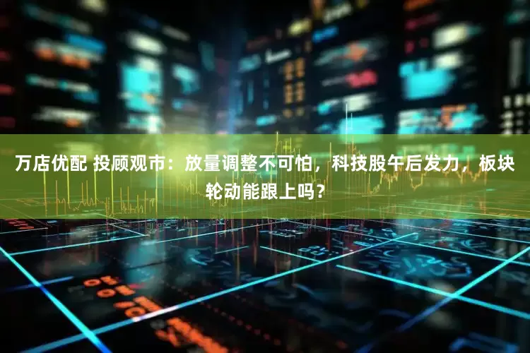 万店优配 投顾观市：放量调整不可怕，科技股午后发力，板块轮动能跟上吗？
